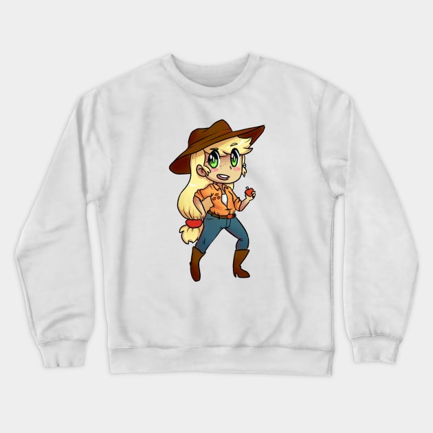 Chibi Applejack Crewneck Sweatshirt by Spacey’s